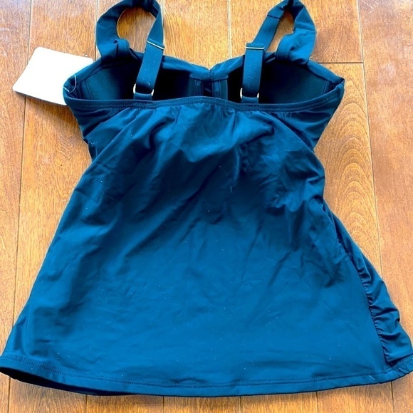 Athena Tankini top in black size 32 B/C. Underwire, back clasp full support. NWT - Picture 5 of 5